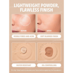 پنکک کرم پودری مات فول کاور شیگلم مدل SKIN-FOCUS HIGH COVERAGE POWDER FOUNDATION - Image 3
