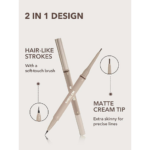 مداد ابرو و خط ابرو دو سر شیگلم BROWS ON DEMAND 2-IN-1 BROW PENCIL - Image 4