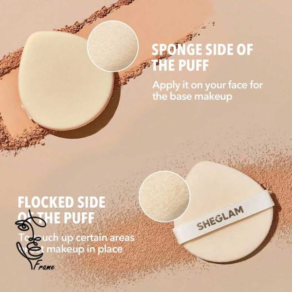 پنکک کرم پودری مات فول کاور شیگلم مدل SKIN-FOCUS HIGH COVERAGE POWDER FOUNDATION - Image 4