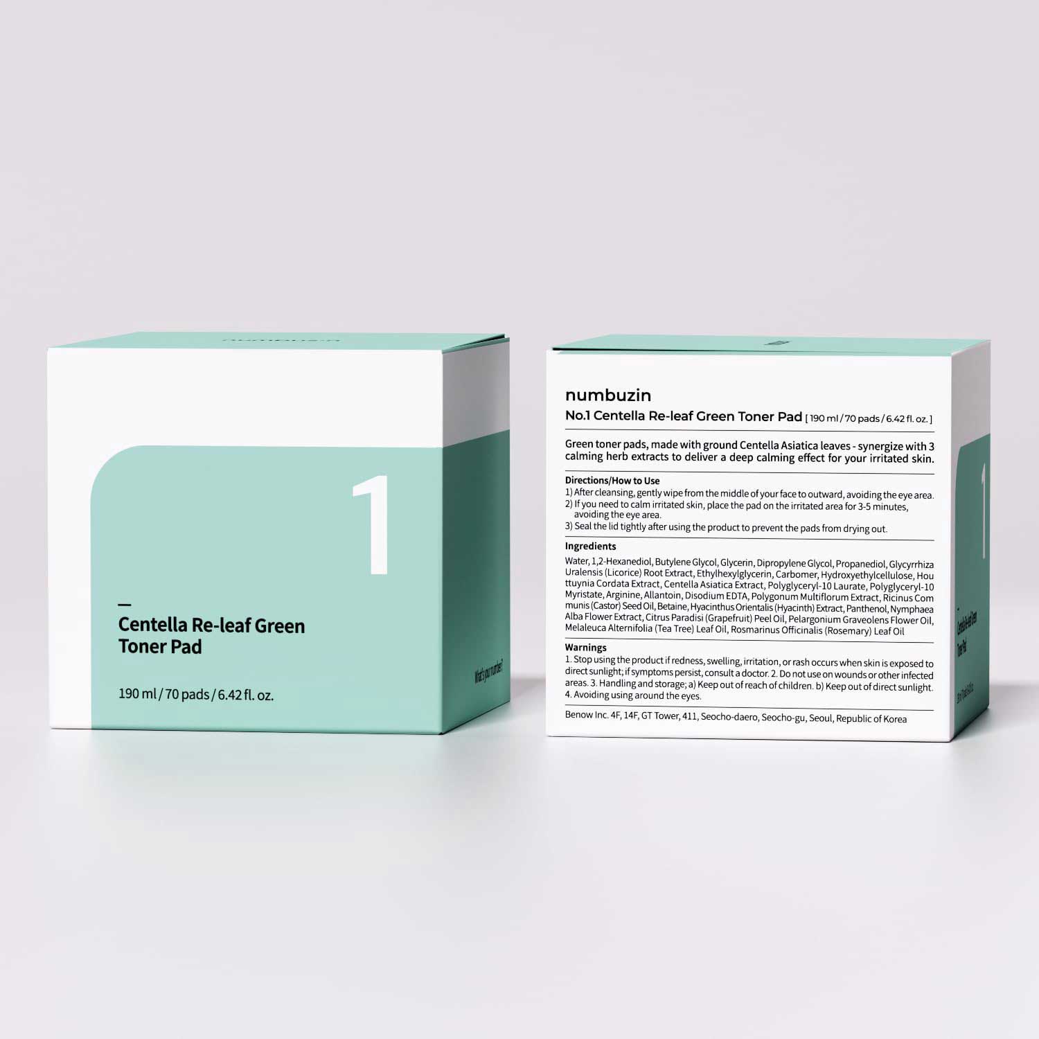 پد تونر دوطرفه سنتلا ری-لیف نامبوزین (3) پد تونر دوطرفه سنتلا ری-لیف نامبوزین - Image 3