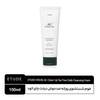فوم شستشوی روزانه ضدجوش درخت چای اتود ETUDE