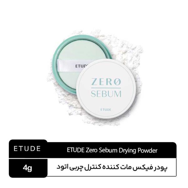پودر فیکس مات کننده کنترل چربی اتود Zero Sebum