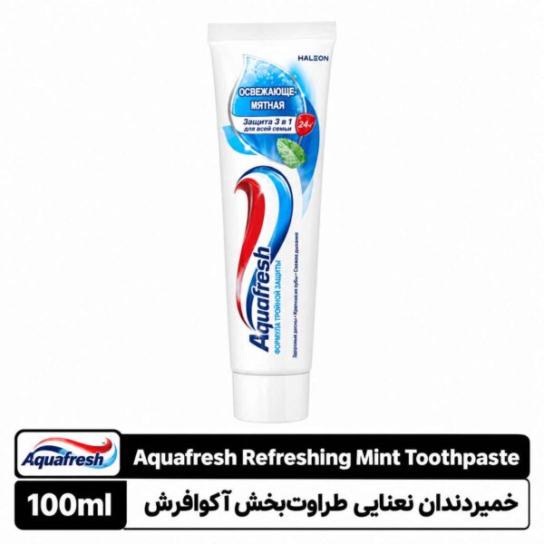 خمیردندان نعناعی طراوت‌بخش آکوافرش 75میلی‌لیتر