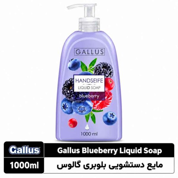 مایع دستشویی بلوبری گالوس ۱۰۰۰ میلی‌لیتر