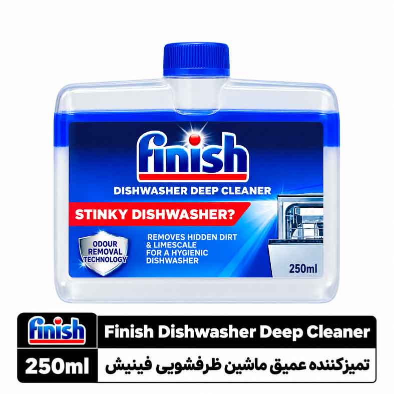 1bed7458-57ae-46b3-a0a8-9a5bcd144f36 تمیزکننده عمیق ماشین ظرفشویی فینیش معمولی ۲۵۰ میلیلیتر - تصویر 1