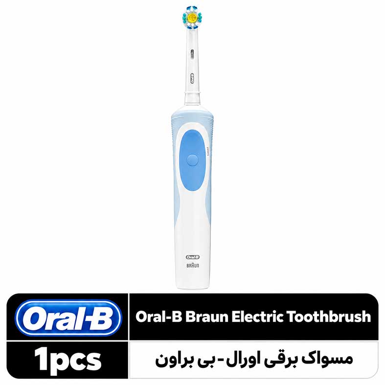 اورال بی (12) مسواک برقی اورال بی براون آبی سفید - تصویر 1